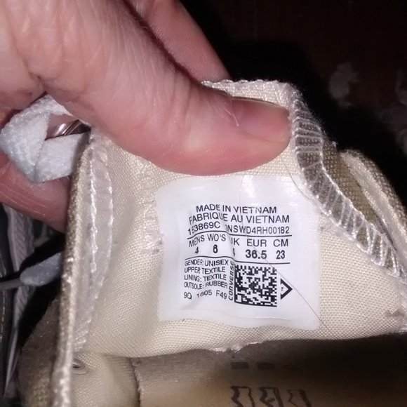 Olive green converse sneakers - Picture 4 of 7